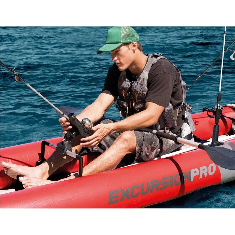 Inflatable Kayak Deluxe 86" Kayak Paddles & High-Output Pump,