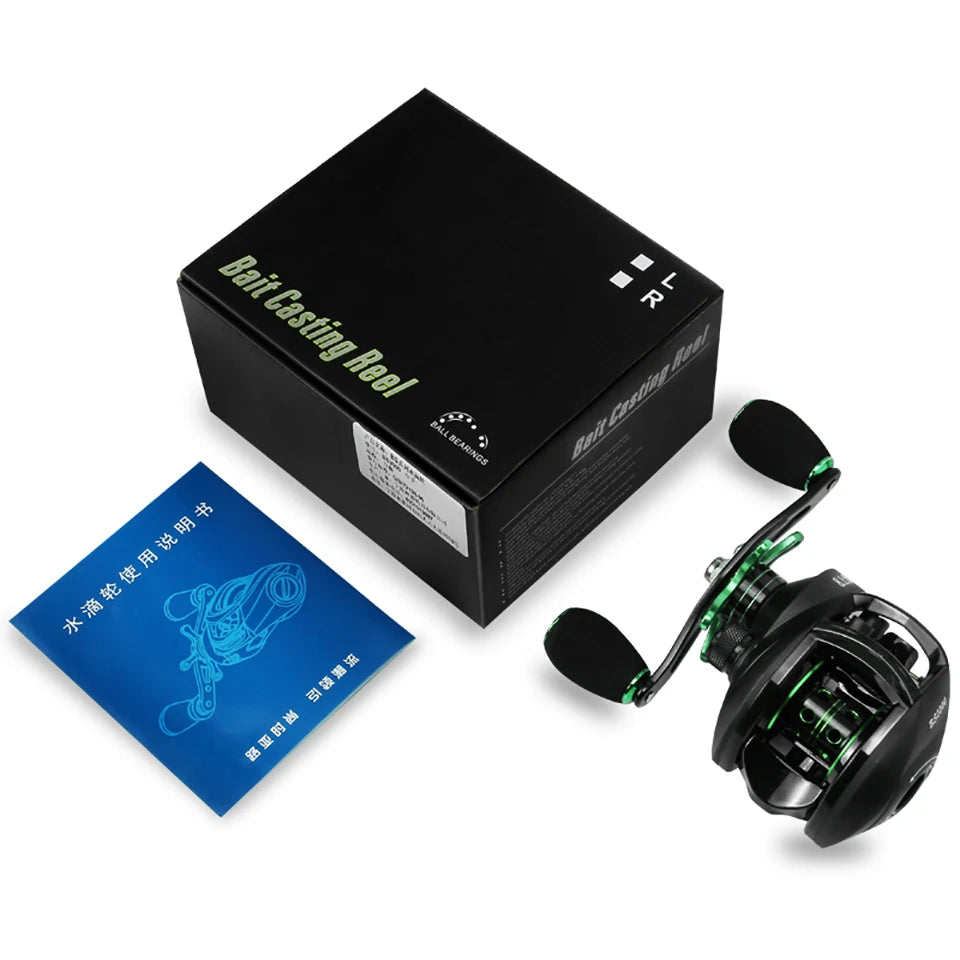 LINNHUE Best Baitcasting Reel BS2000 8.1:1 High Speed Spare Spool Reel Fishing Saltwater Fresh Fishing Casting Fishing Reel