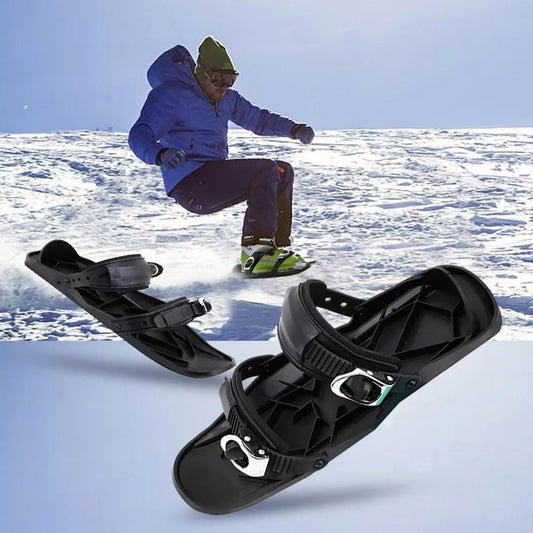 Adjustable Short Ski Skates. Fits in Backpacks