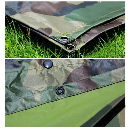 Tactical Rain Poncho - Army Poncho Shelter Waterproof Ripstop for Camping Hiking Hunting Backpacking Fishing