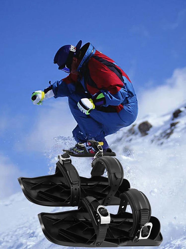 Adjustable Short Ski Skates. Fits in Backpacks