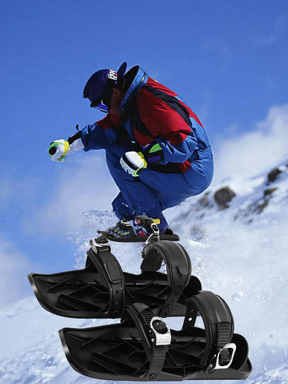 Adjustable Short Ski Skates. Fits in Backpacks