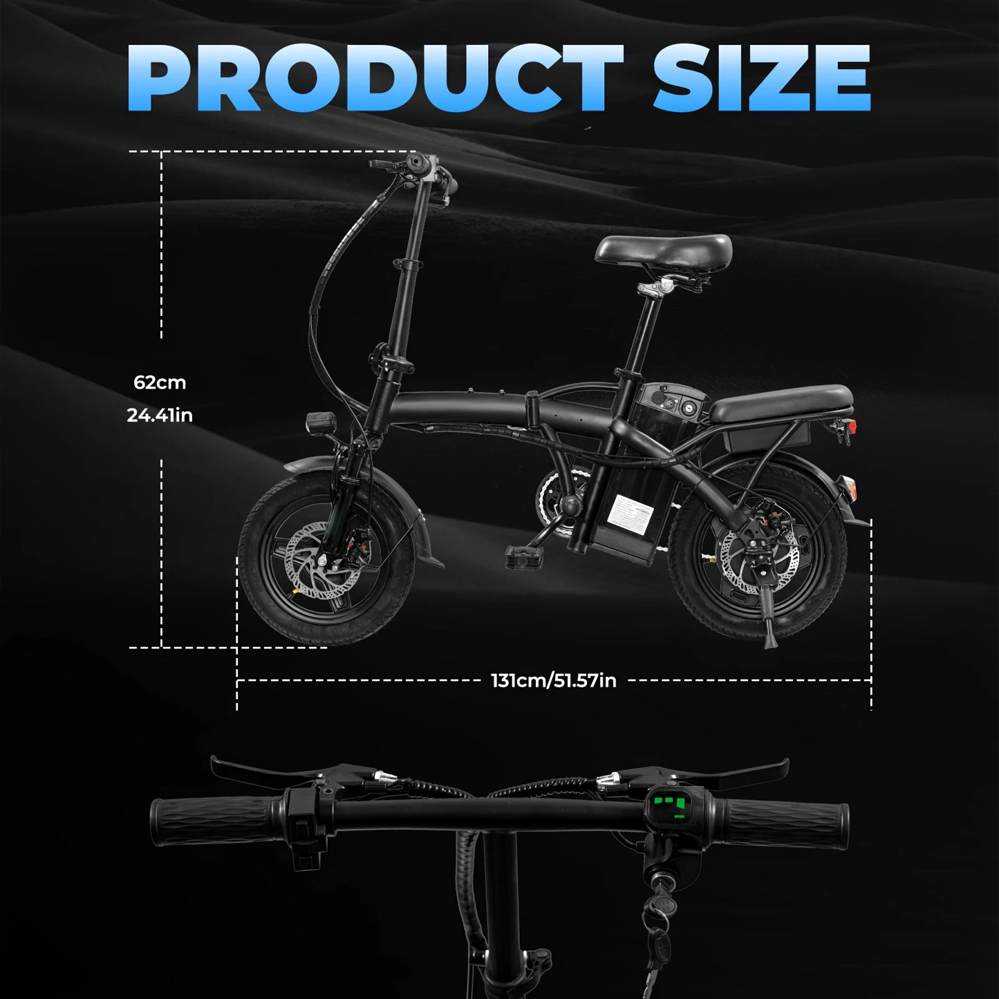 Adult and adolescent folding electric bicycles 14 inch foldable mini