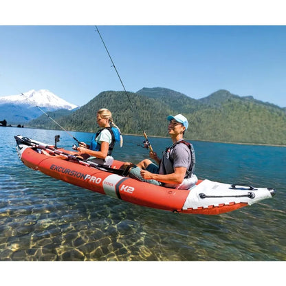Inflatable Kayak Deluxe 86" Kayak Paddles & High-Output Pump,