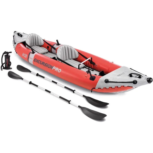 Inflatable Kayak Deluxe 86" Kayak Paddles & High-Output Pump,