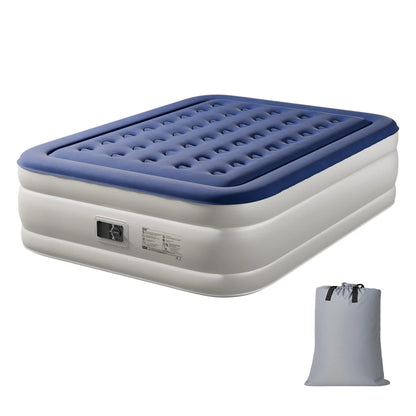 Queen Air Mattress with Built-in Pump,  Quick Inflation/Deflation