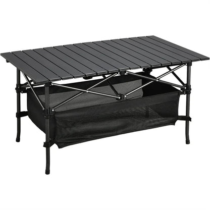 1pc Camping Table That Fold up Lightweight, Aluminum Folding Table Roll Up Table with Easy Carrying Bag for Indoor, Outdoor,