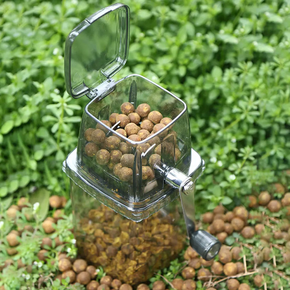 Carp Baits Grinder Box Multi-function Manual Ice Crusher with Stainless Steel Blades Kitchen Bar Ice Blenders Fishing Tools