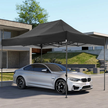 10x15 Heavy Duty Pop up Canopy Tent with 4 sidewalls Commercial Outdoor Canopy Wedding Party Tents for Wedding All Season Gazebo