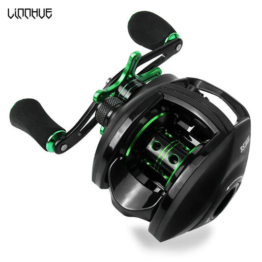 LINNHUE Best Baitcasting Reel BS2000 8.1:1 High Speed Spare Spool Reel Fishing Saltwater Fresh Fishing Casting Fishing Reel