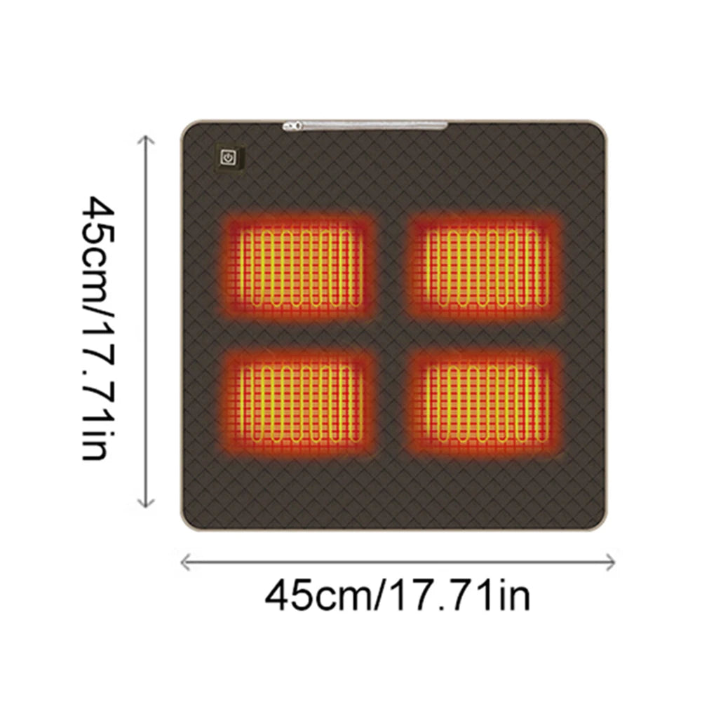 Winter Heating Mat USB Heating Sleeping Mat Camping Warming Mattress Temperature Warm Tent Sleeping Mat Foldable Sleeping Pad