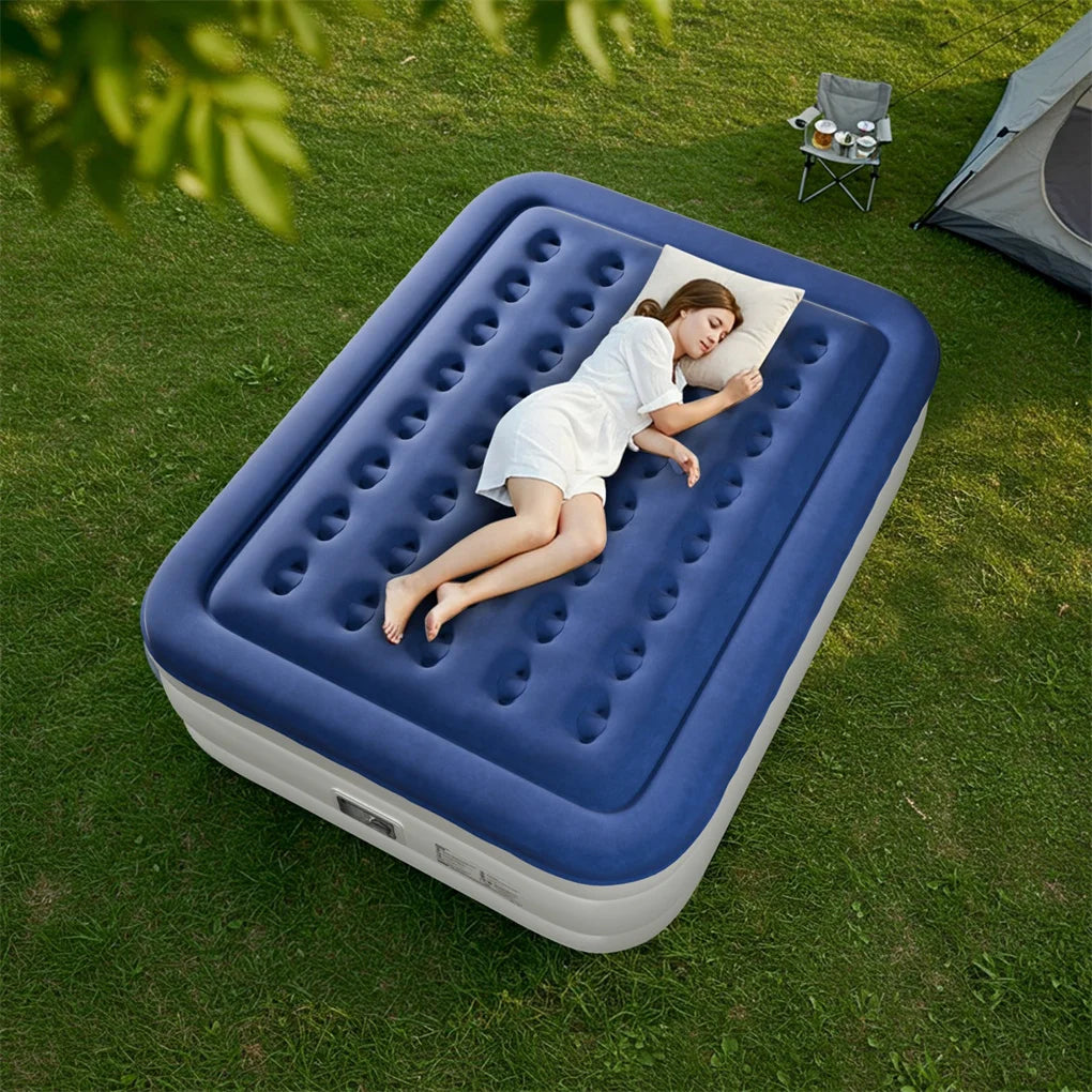 Queen Air Mattress with Built-in Pump,  Quick Inflation/Deflation