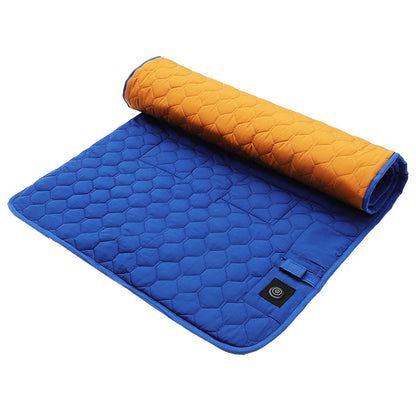 Winter Heating Mat USB Heating Sleeping Mat Camping Warming Mattress Temperature Warm Tent Sleeping Mat Foldable Sleeping Pad