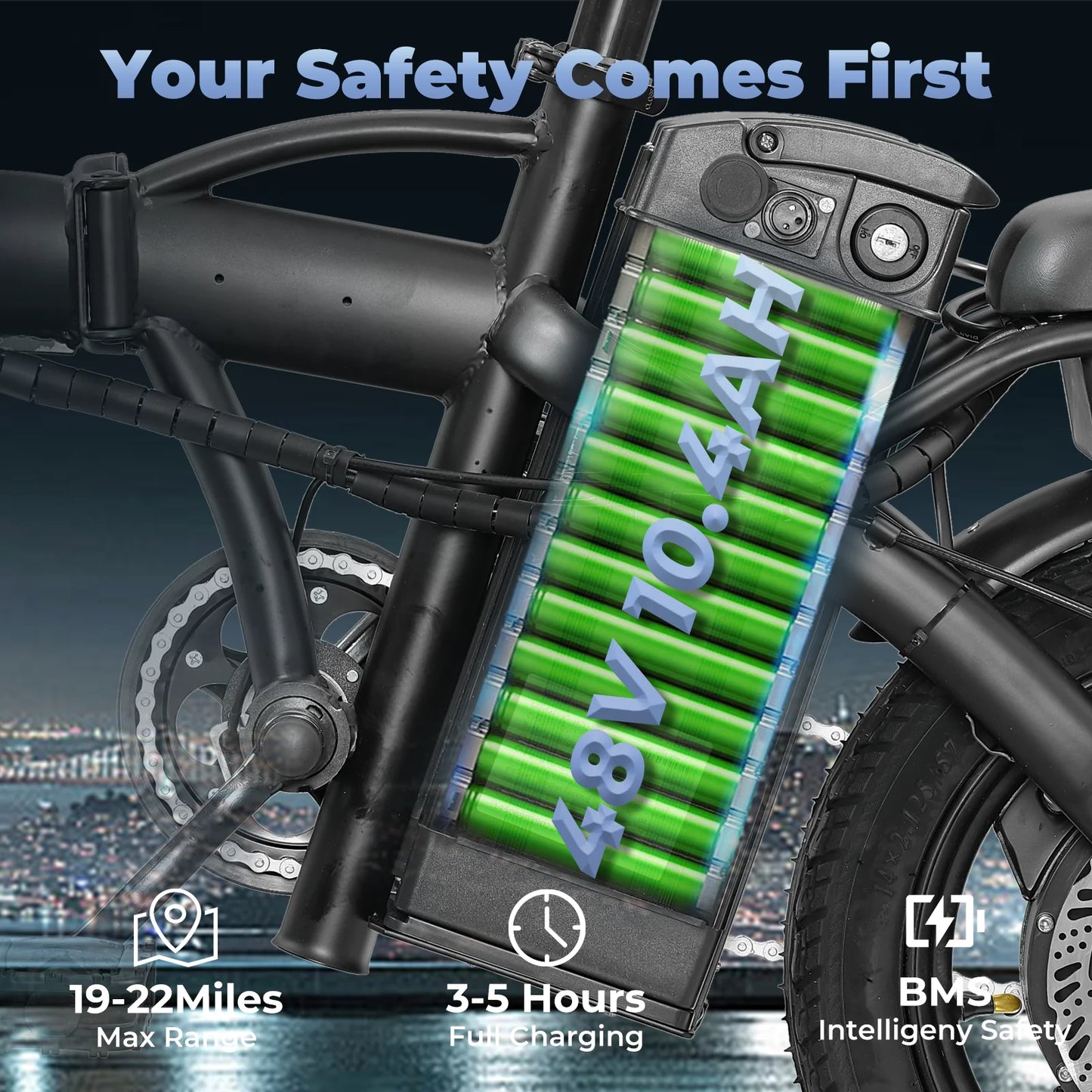 Adult and adolescent folding electric bicycles 14 inch foldable mini