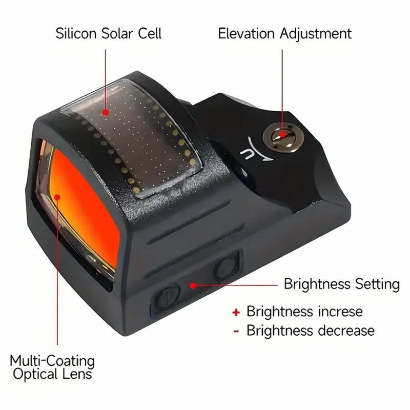 507C Solar-Powered Reflective Red Dot Scope -