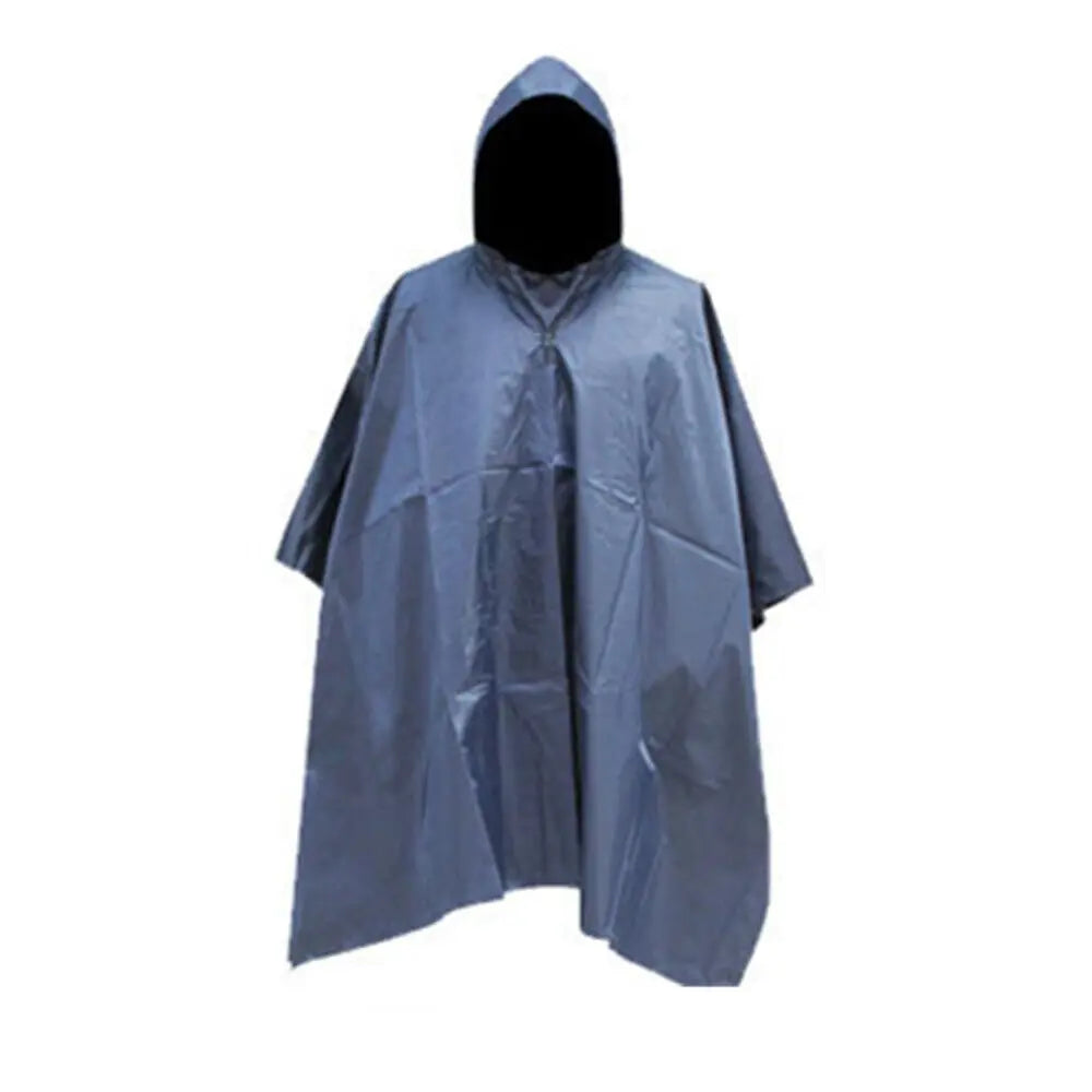 Tactical Rain Poncho - Army Poncho Shelter Waterproof Ripstop for Camping Hiking Hunting Backpacking Fishing